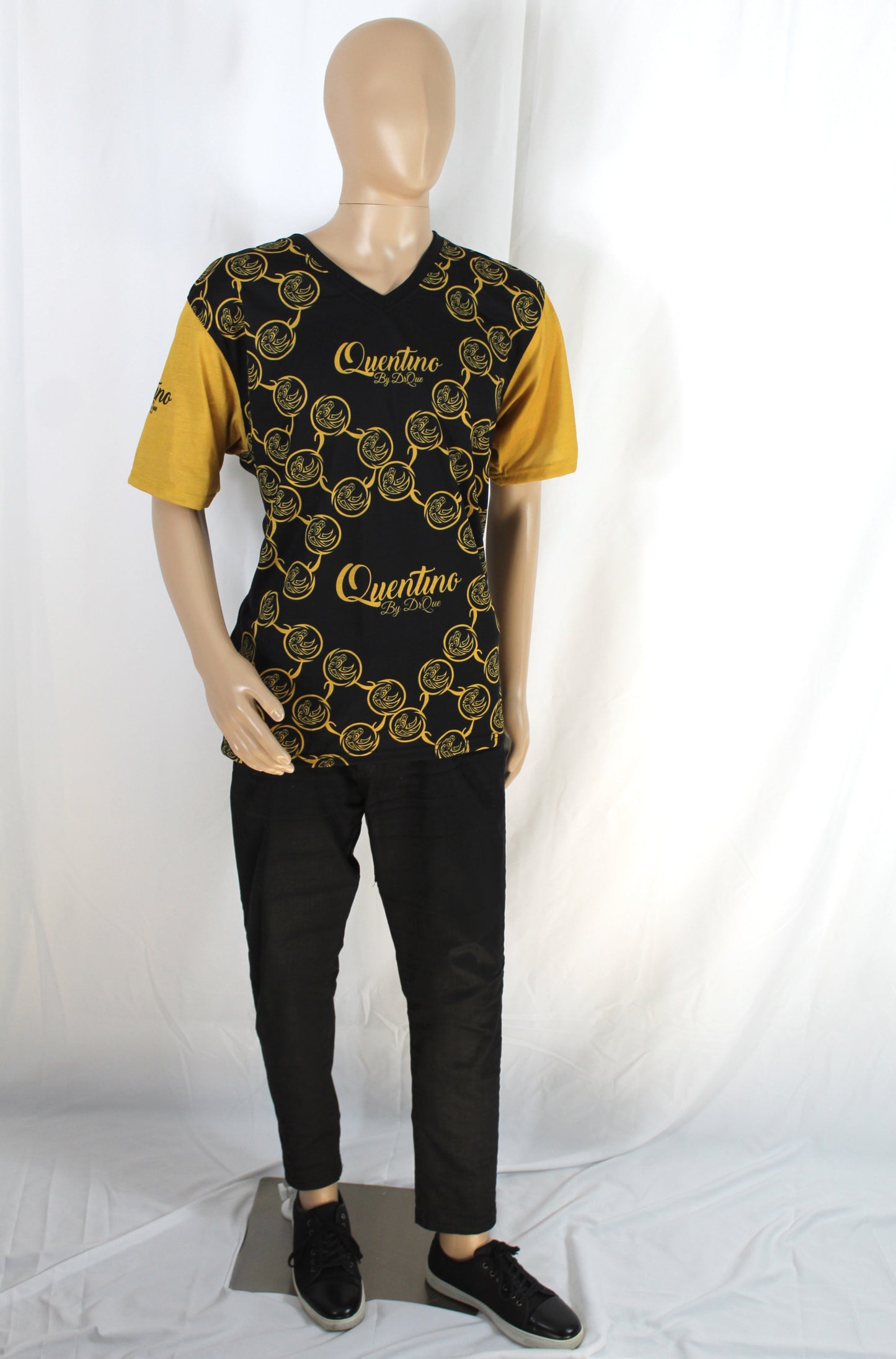 Quentino Essentials Black Yellow T-shirt