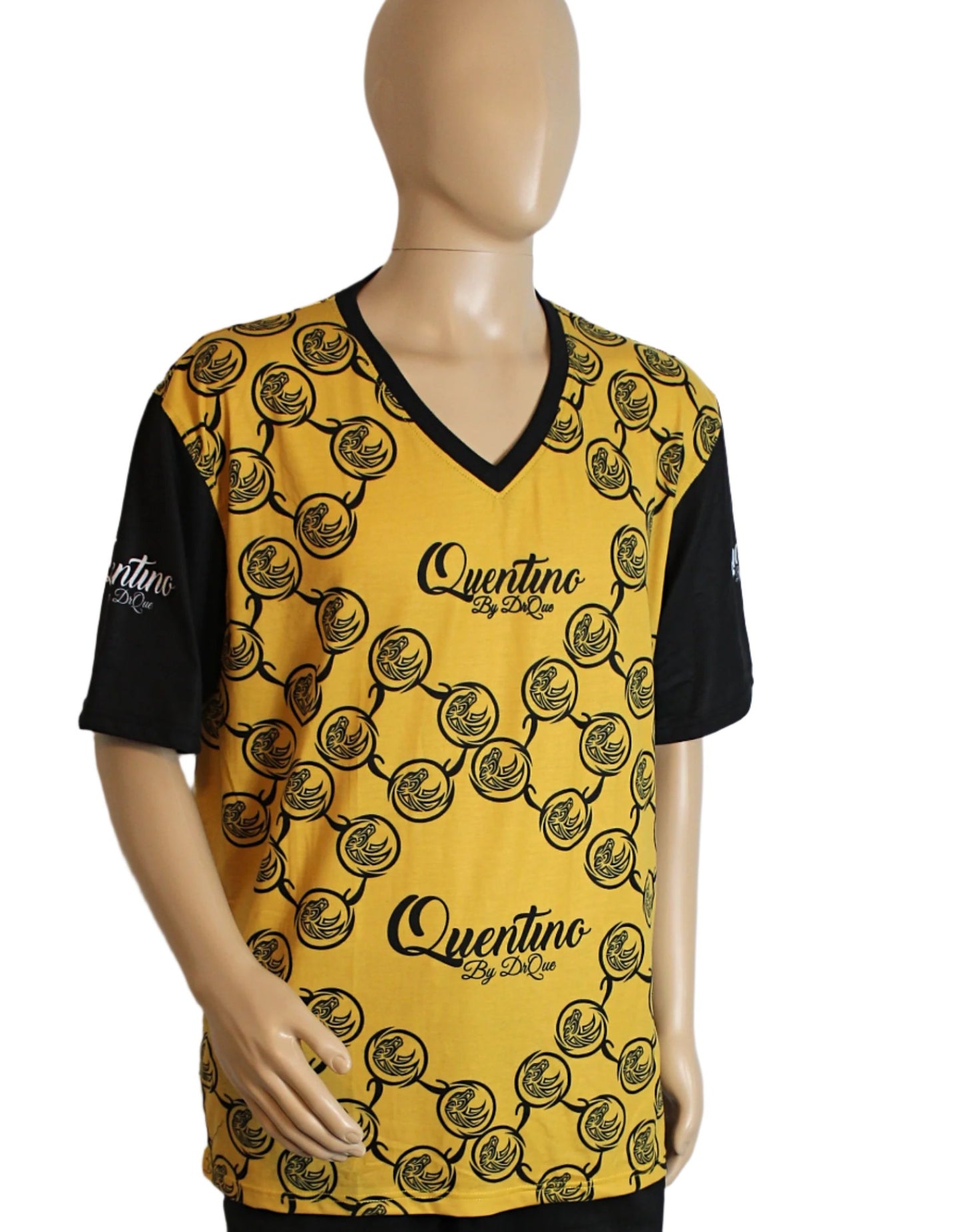 Quentino Essentials Yellow Black T-shirt