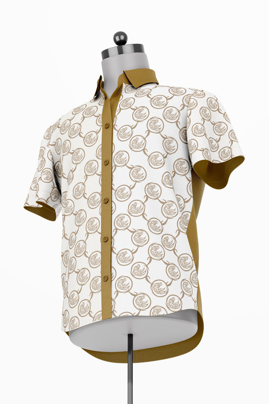 Quentino Classique Gold white shirt