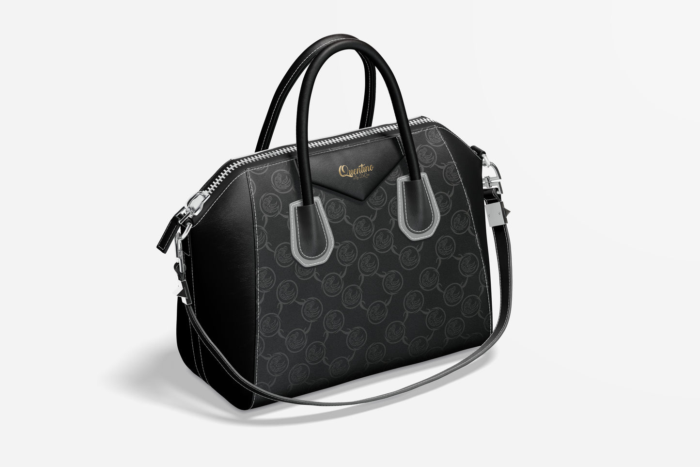 Quentino Classic Black Hand Bag