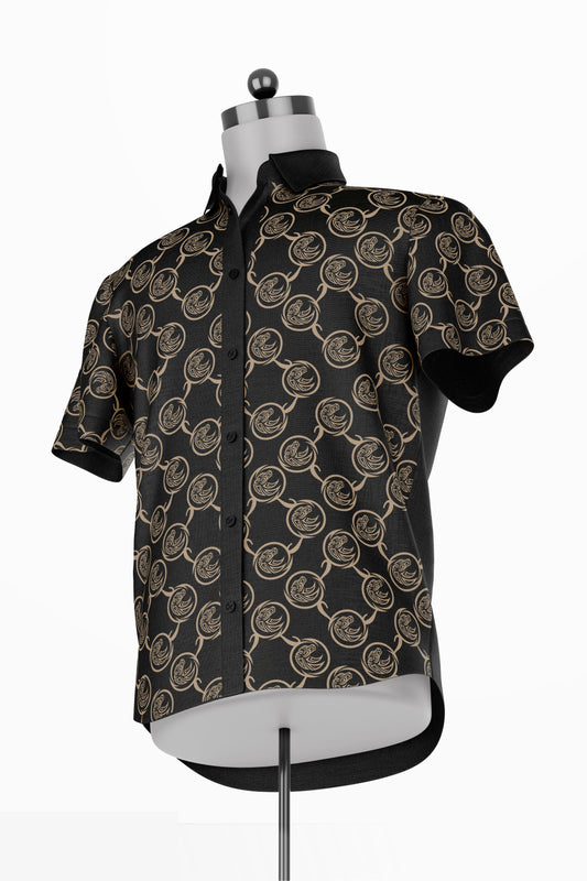 Quentino classique black shirt