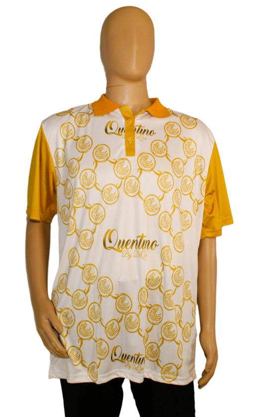 Classique White Golden Polo