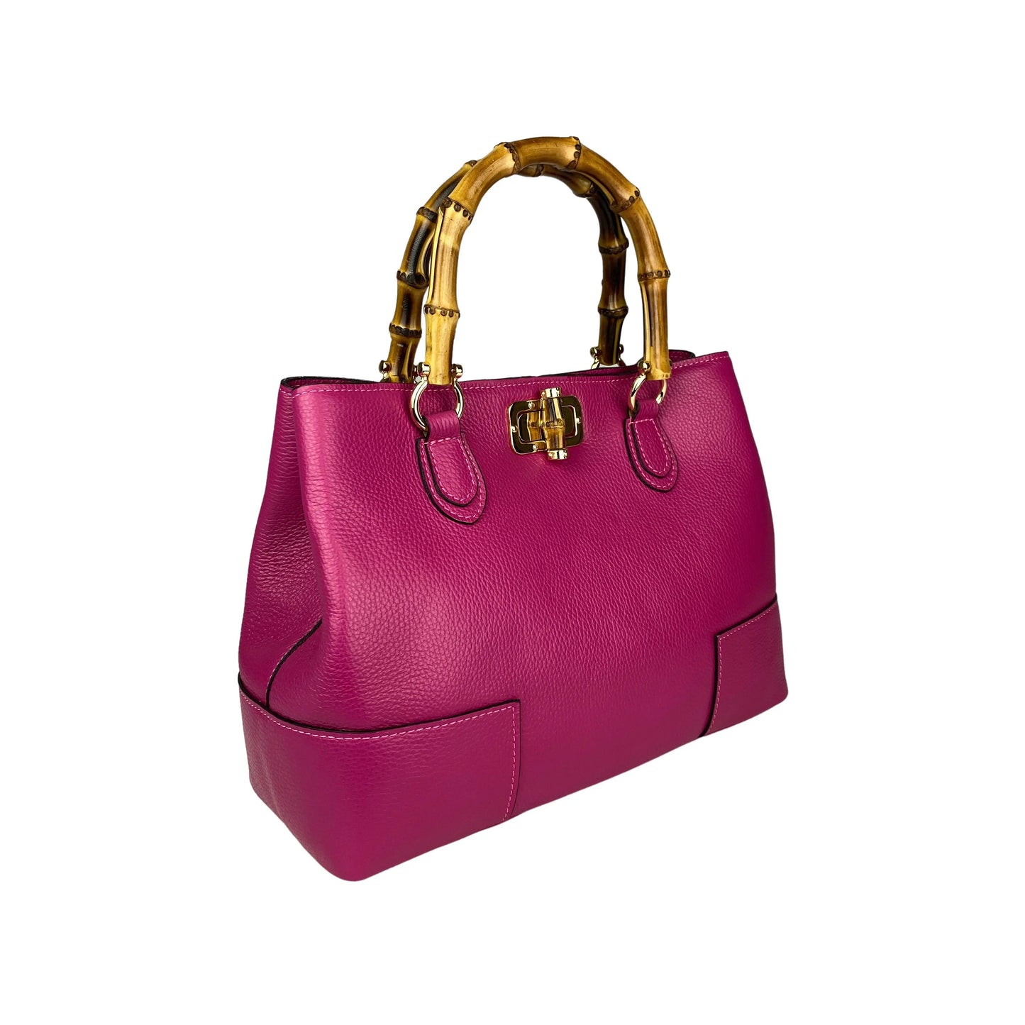 Quentino Allure Purple Leather Handbag